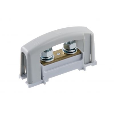  Zacisk prądowy oczkowy 2xM8, szary z pokrywą E.4122SP PAWBOL (E.4122SP)