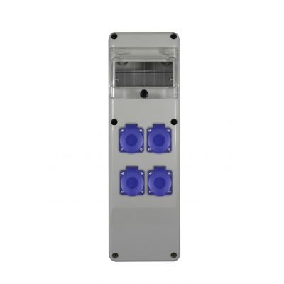 Rozdzielnica budowlana R-BOX SLIM 6S 4x230V biały SLIM-6S-17 PAWBOL (B.SLIM-6S-17)