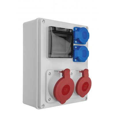 Rozdzielnica budowlana R-BOX 240 4S 1x32A/5P 1x16A/5P 2x250V B.1701 PAWBOL (B.1701)