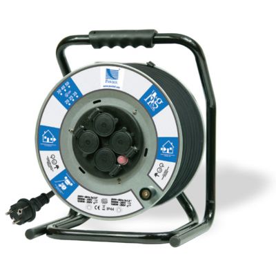 Przedłużacz zwijany na bębnie PBM H&G H05VV-F 3x1,5 - 30m, 4xGZ16A (250V), IP44 biały 1120I-30 PAWBOL (B.1120I-30)