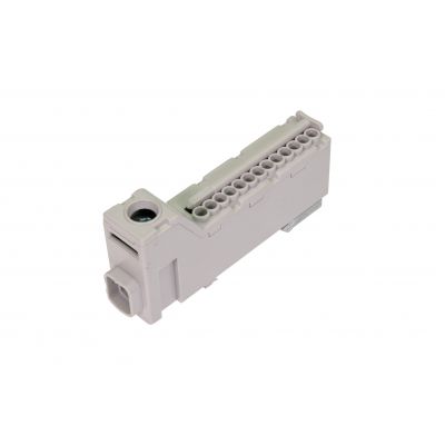 LZB 14/SZ Listwa zaciskowa bezgwintowa LZB szara 14-torowa 63A (1x 25mm2 + 13x 2,5mm2) PAWBOL (E.4136SZ)