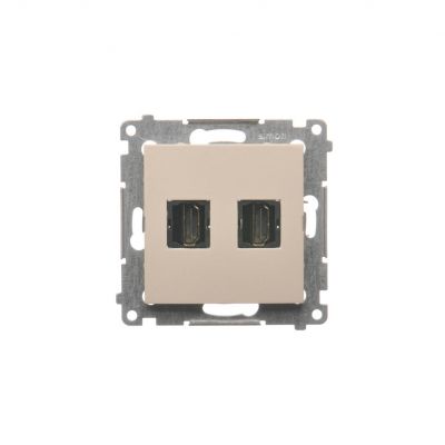 Simon 54 Gniazdo HDMI podwójne kremowy DGHDMI2.01/41 KONTAKT (DGHDMI2.01/41)
