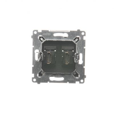 Simon 54 Gniazdo HDMI podwójne antracyt DGHDMI2.01/48 KONTAKT (DGHDMI2.01/48)