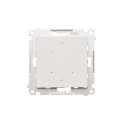 Simon 55 SHUTTER – Sterownik przyciskowy do obsługi rolety żaluzji markizy firany sterowany smartfonem Biały mat TEZ1W.01/111 KONTAKT (TEZ1W.01/111)