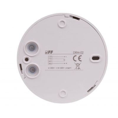 Mikrofalowy czujnik ruchu z funkcją czujnika obecności montaż na suficie DRM-02 F&F (DRM-02)