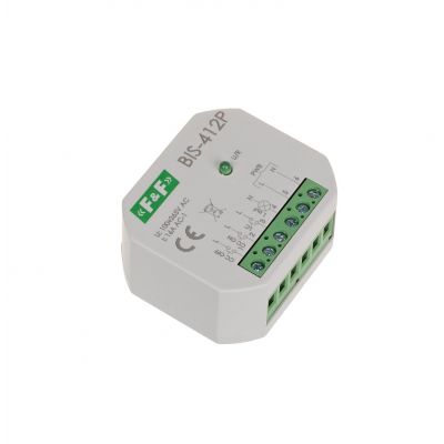 Przekaźnik bistabilny grupowy do montażu podtynkowego BIS-412P F&F (BIS-412P)