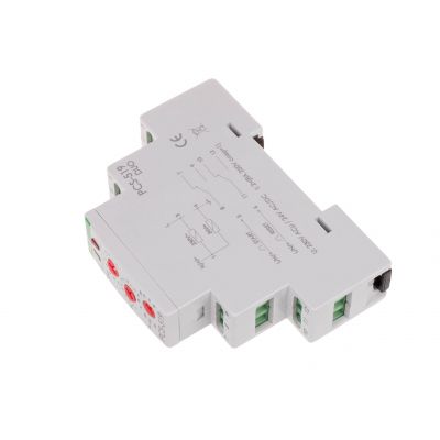 Przekaźnik czasowy 10-funkcji styki 2Z/R Uniwersalny 24V lub 230V PCS-519 DUO PCS-519DUO F&F (PCS-519DUO)