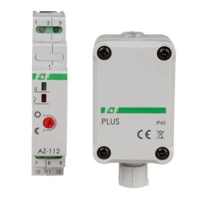 Automat zmierzchowy z zewnętrzną sondą hermetyczną AZ-PLUS; 24V AZ-112-PLUS-24V F&F (AZ-112-PLUS-24V)