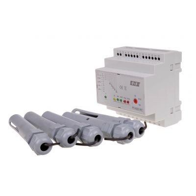 Przekaźnik kontroli poziomu cieczy z sondą PZ-832 RC montaz na szynie DIN,styk: 4x1Z/R 230V PZ-832RC F&F (PZ-832RC)