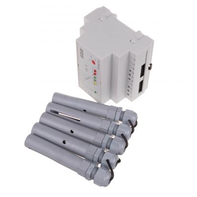 Przekaźnik kontroli poziomu cieczy z sondą PZ-832 RC montaz na szynie DIN,styk: 4x1Z/R 230V PZ-832RC F&F (PZ-832RC)