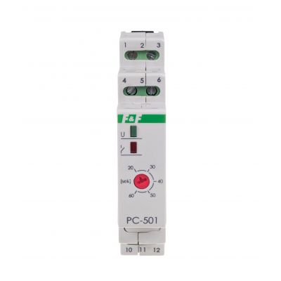 Przekaźnik czasowy 230V AC 16A styki: 1Z/R, PC-501 F&F (PC-501)