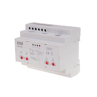 Ogranicznik poboru mocy trójfazowy pomiar bezpośredni do 50kW montaż na szynie DIN OM-630 F&F (OM-630)