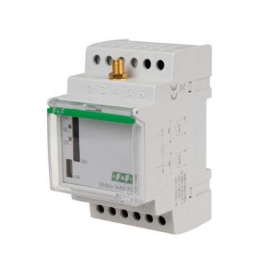 przekaźnik zdalnego sterowania GSM (SMS); 2xWY 2xWE; załącz/wyłącz/powiadom; 12V AC; 2x1NO/NC; mont  (SIMplyMAX-P01-12V)
