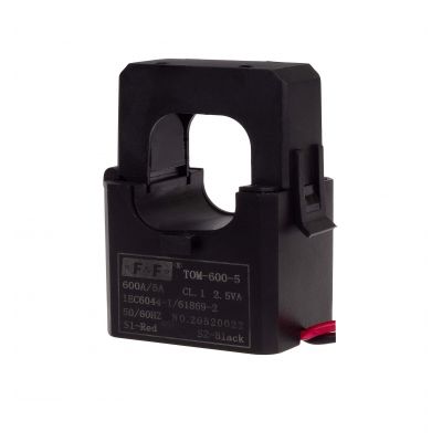 Miniaturowy przekładnik prądowy z otwieranym rdzeniem 600-5A F&F (TOM-600-5)
