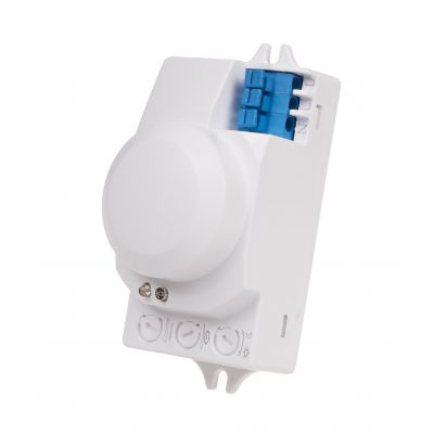 Mikrofalowy czujnik ruchu z funkcją czujnika obecności do zabudowy 24V DRM-01-24V F&F (DRM-01-24V)