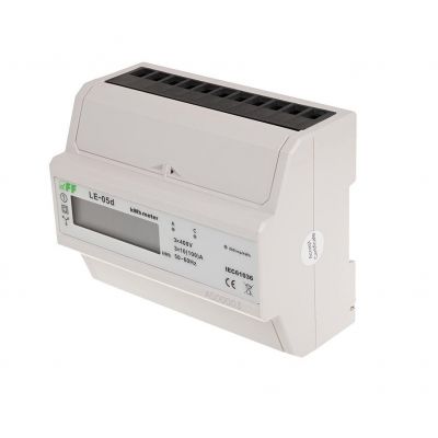 Licznik energii elektrycznej - trójfazowy pomiar w ukł. Arona LCD kl.1 3x230,400V 3x10(100A) LE-05D F&F (LE-05D)