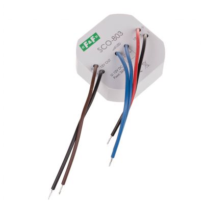 Ściemniacz oświetlenia LED z pamięcią zasilanie 12V DC 36W montaż w puszce fi60 SCO-803 F&F (SCO-803)