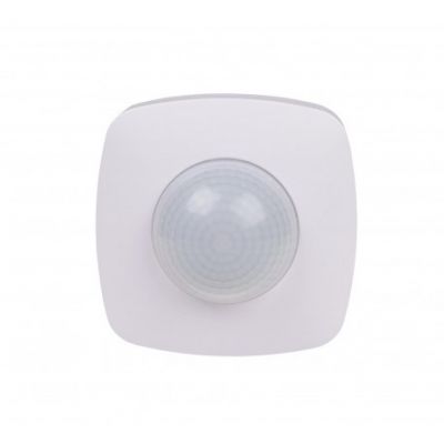 Czujnik ruchu PIR z funkcją obecności sufitowy 360° 10A 230V Czarny F&F (DR-09B)