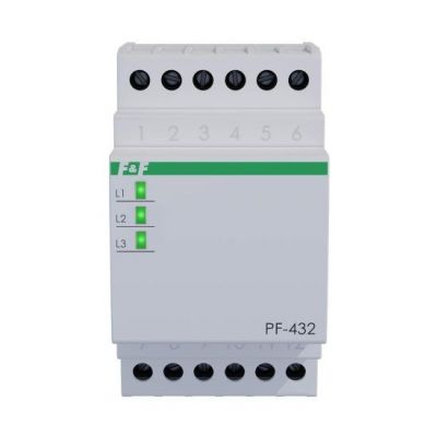 Automatyczny przełącznik faz do współpracy ze stycznikiem; Z fazą priorytetową F&F (PF-432-TRMS)