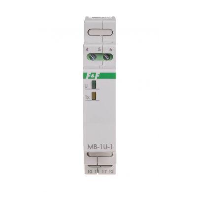 Przetwornik pomiaru napięcia jednofazowy z wyjściem MODBUS RTU MAX-MB-1U-1 F&F (MAX-MB-1U-1)