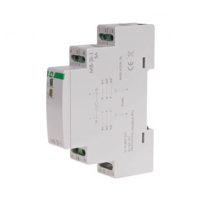 Przetwornik natężenia prądu z MODBUS RTU 15A MAX-MB-3I-1-15A F&F (MAX-MB-3I-1-15A)