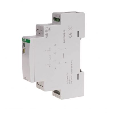 Przetwornik pomiaru natężenia prądu jednofazowy z wyjściem MODBUS RTU MAX-MB-1I-1-5A F&F (MAX-MB-1I-1-5A)
