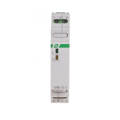 Przetwornik pomiaru natężenia prądu jednofazowy z wyjściem MODBUS RTU MAX-MB-1I-1-5A F&F (MAX-MB-1I-1-5A)