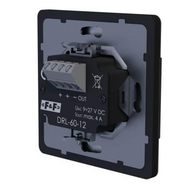 Laserowy czujnik odległości DRL-60-12-9 Czarny do puszki o60 czujnik ruchu do sterownia oświetlenie  (DRL-60-12-9)