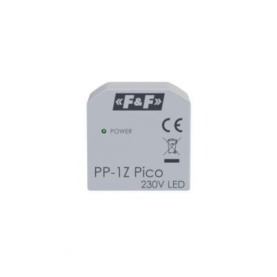 Miniaturowy przekaźnik elektromagnetyczny 1Z 16A montaż podtynkowy,U=100-265V AC,styk:1Z 16A (120A F (PP-1Z-LED-Pico)