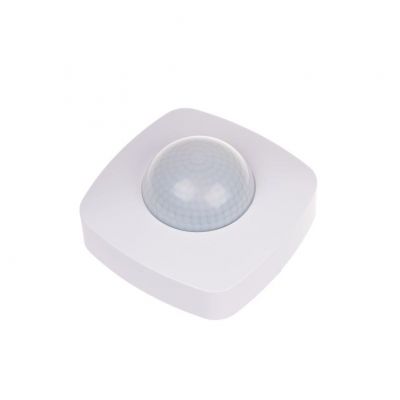Czujnik ruchu PIR z funkcją obecności sufitowy 360° 10A 12÷24 V AC/DC biały F&F (DR-09-24V)