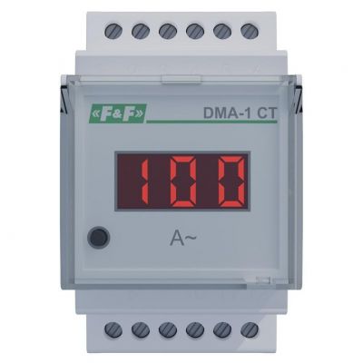 Cyfrowy wskaźnik wartości natężenia prądu jednofazowy DMA-1-CT pomiar półprośredni. Z programowaln F (DMA-1-CT)