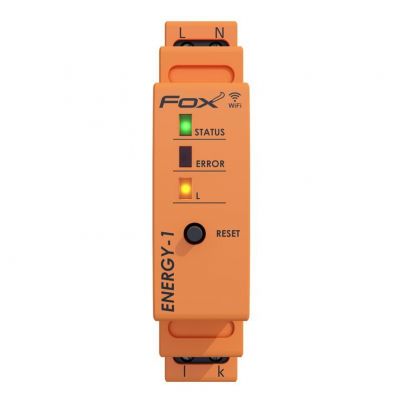 Monitor energii elektrycznej JEDNOFAZOWY WI-FI FOX ENERGY 1 WI-MEF-1 40A F&F (WI-MEF-1-40)