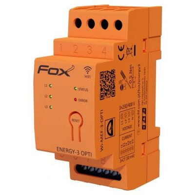 Monitor energii elektrycznej z wbudowaną anteną wewntrzną WI-FI 3F+N WI-MEF-3-OPTI-40 F&F (WI-MEF-3-OPTI-40)