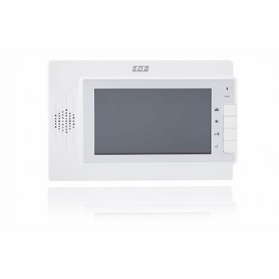 Monitor: monitor 7 kolorowy sterowanie napędem bramy biały + zasilacz 14,5V 19W MK-04W F&F (MK-04W)