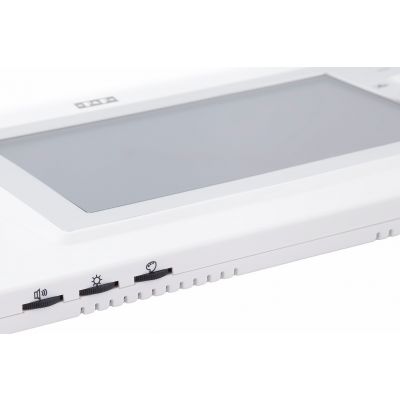 Monitor: monitor 7 kolorowy sterowanie napędem bramy biały + zasilacz 14,5V 19W MK-04W F&F (MK-04W)