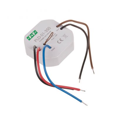 Zasilacz LED mocy nap. wej. 5-40V DC montaż w puszce fi60 350W PLD-01-350 F&F (PLD-01-350)