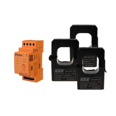 Monitor energii elektrycznej z wbudowaną anteną wewnętrzną WI-FI 3F+N WI-MEF3-OPTI-400 F&F (WI-MEF-3-OPTI-400)