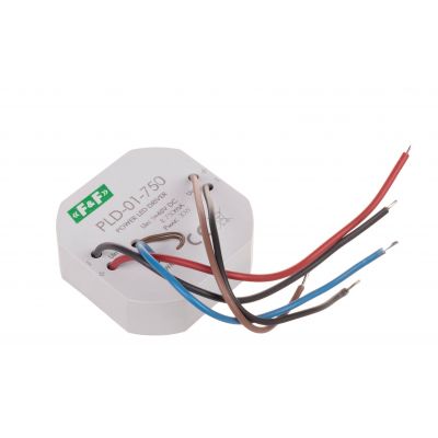 Zasilacz LED mocy nap. wej. 5-40V DC montaż w puszce fi61 750W PLD-01-750 F&F (PLD-01-750)