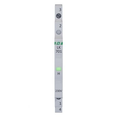 Lampka kontrolna zasilania 1/3S 1xLED zielona F&F (LK-701G)