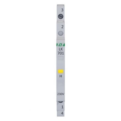 Lampka kontrolna zasilania 1/3S 1xLED żółta F&F (LK-701Y)