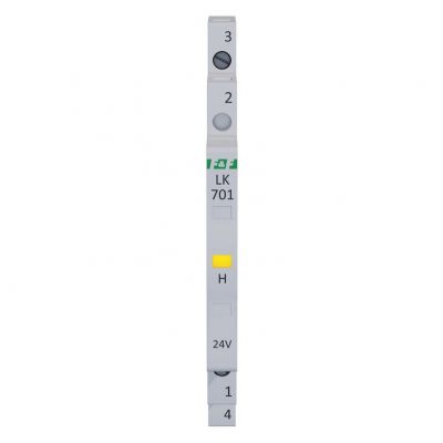 Lampka kontrolna zasilania 1/3S 12÷60V DC 12÷48V AC 1xLED ŻÓŁTA F&F (LK-701Y-24V)
