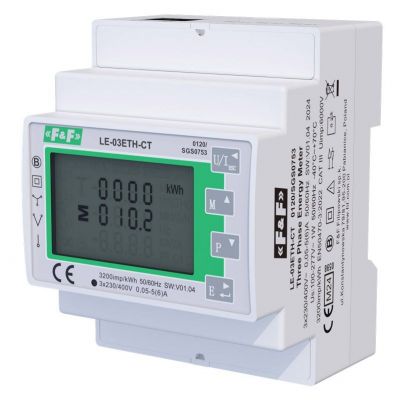 Licznik 3-fazowy przekładnikowy z wyjściem Ethernet MID F&F (LE-03ETH-CT)