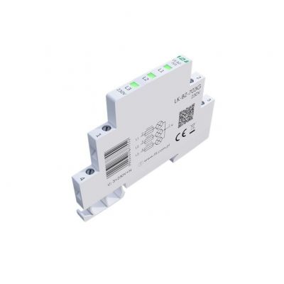 Lampka kontrolna zasilania z zabezpieczeniem 1/3S 3xLED ZIELONA F&F (LK-BZ-703G)