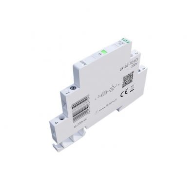 Lampka kontrolna zasilania z zabezpieczeniem 1/3S 1xLED ZIELONA F&F (LK-BZ-701G)