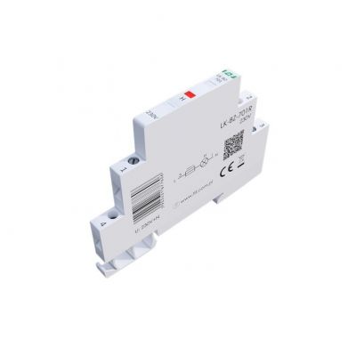 Lampka kontrolna zasilania z zabezpieczeniem 1/3S 1xLED CZERWONA F&F (LK-BZ-701R)