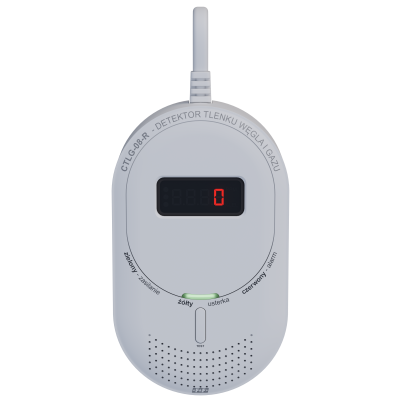 Detektor tlenku węgla i gazu z 433 MHz F&F (CTLG-08-R)