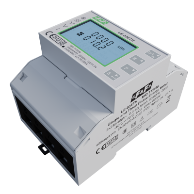 Trójfazowy licznik pomiar bezpośredni 100A komunikacja Modbus TCP MID F&F (LE-03ETH)