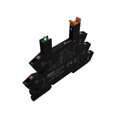 Gniazdo przekaźnika 1P 8A 230V AC 1/3S F&F (GN-1P-230)
