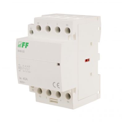 Stycznik modułowy montaż na szynie styki 2R+2Z 40A ST40-22 F&F (ST40-22)
