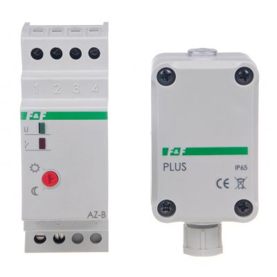 Automat zmierzchowy 16A U=12-264AC/DC montaż na szynie DIN z sondą AZ-PLUS AZ-B-PLUS-UNI F&F (AZ-B-PLUS-UNI)